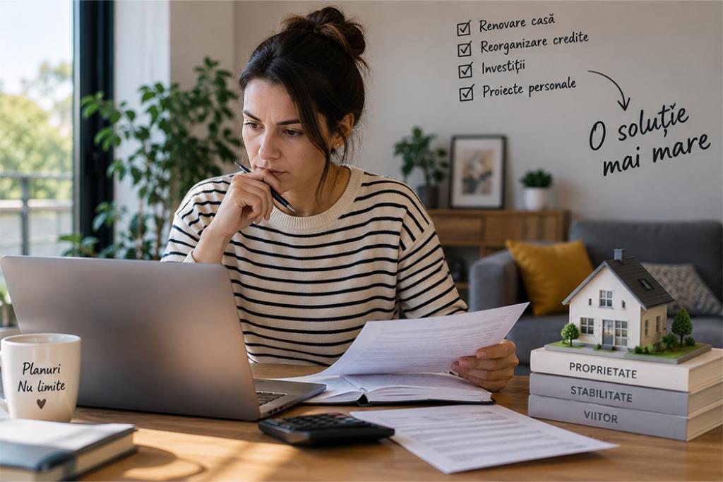 Ai nevoie de o sumă mare, nu de încă un credit mic? Când intră în discuție garanția imobiliară